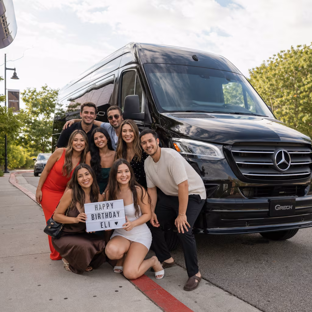 Birthday party bus